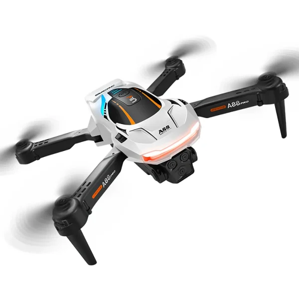 YCRC A88 PRO WiFi FPV with 3 HD Lens Optical Flow Positioning Cool Gradient Lighting Foldable RC Drone Quadcopter RTF - Image 6