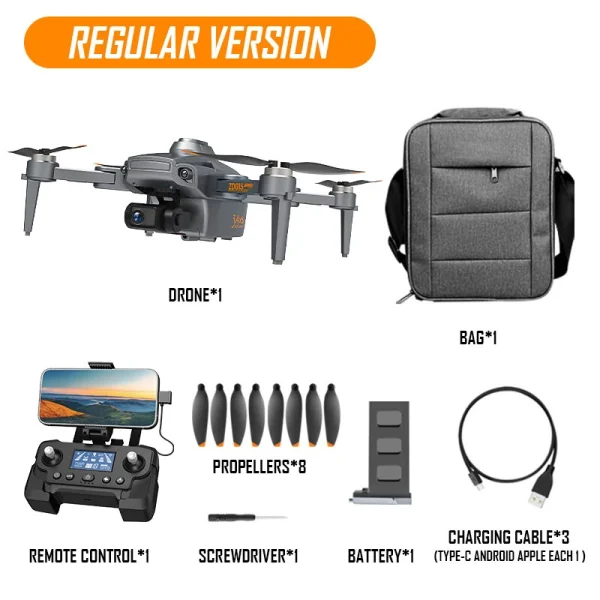 ZD015 GPS 3KM 5G Repeater Digital FPV with 4K HD Camera 3-Axis Mechanical Stabilization Gimbal 360 Obstacle Avoidance Brushless Foldable RC Drone Quadcopter RTF - Image 6