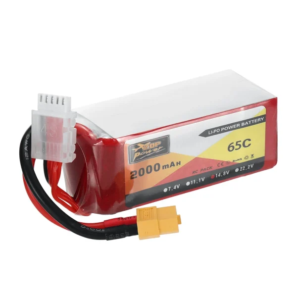 ZOP Power 14.8V 2000mAh 65C 4S LiPo Battery XT60 Plug for RC Drone - Image 4