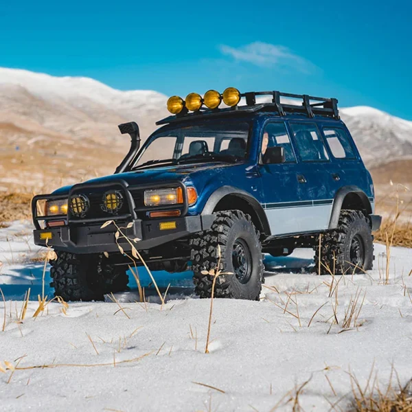 FMS FCX10 PRO 1/10 2.4G 4WD Brushless RC Car for TOYOTA Land Cruiser LC80 RS Remote Controlled Locking Differentials Two Speed Portal Axles LED Light Vehicles Models Toys - Image 8