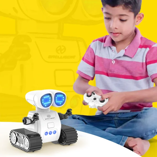 2.4GHz Mini Remote Control Programming Robot Multifunctional LED Lights Control Omnidirectional Marching Robot Toy for Children - Image 4
