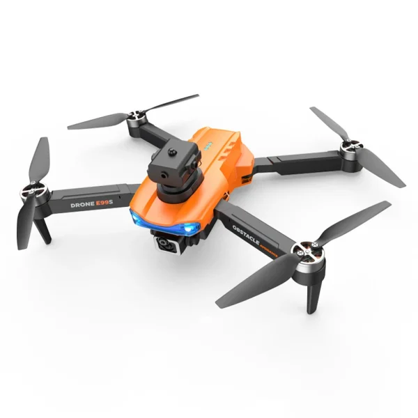 XKJ E99S Mini WiFi FPV with HD Dual Camera 360 Obstacle Avoidance Optical Flow Positioning Brushless Foldable RC Drone Quadcopter RTF - Image 3