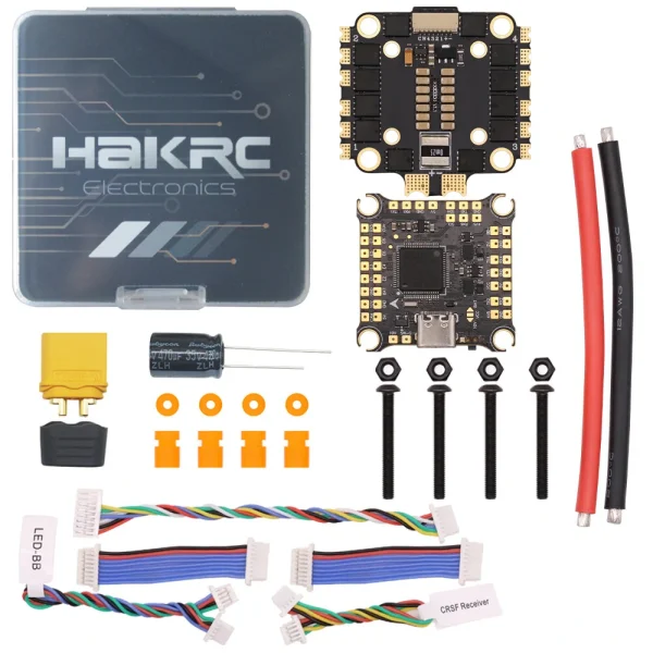 30.5x30.5mm HAKRC 45AF7 V2 Stack F7 Flight Controller Dual Gyro with 5V 10V BEC Output 45A BL_S 2-6S 4in1 ESC Flytower Support DJI O3 Air Unit for DIY RC FPV Racing Drone - Image 6
