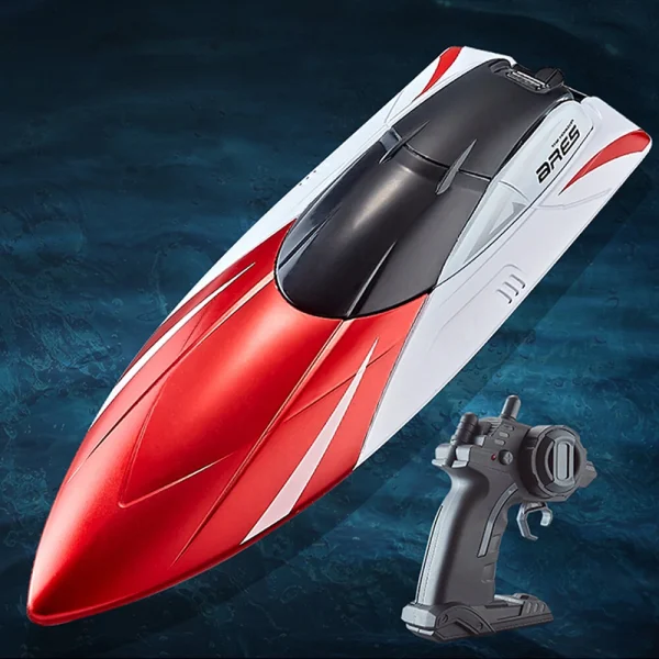 S4 2.4G RC Boat High Speed LED Light Speedboat Waterproof 15km/h Electric Racing Vehicles Models Lakes Pools Remote Control Toys - Image 8