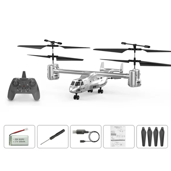 V22 2.4G 4CH Alloy Electric Wireless Long Endurance RC Helicopte RTF - Image 7