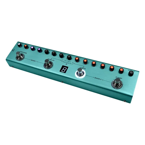 M-VAVE Guitar Effects Multi-effects Pedal 3 Band TANK-G/B Delay Reverb BT Connection Type C - Image 5