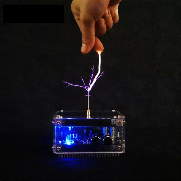 Stark Long Arc And Bluetooth Music Dual Mode Music Tesla Coil Palm Flash Bluetooth Flash Length 10CM Science Toys - Image 2