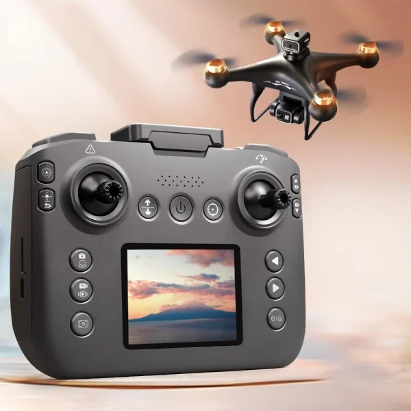 YLR/C S116 MAX WiFi FPV with LCD Screen Controller HD Dual Camera Servo Gimbal 360 Obstacle Avoidance Optical Flow Positioning Brushless RC Drone Quadcopter RTF - Image 4