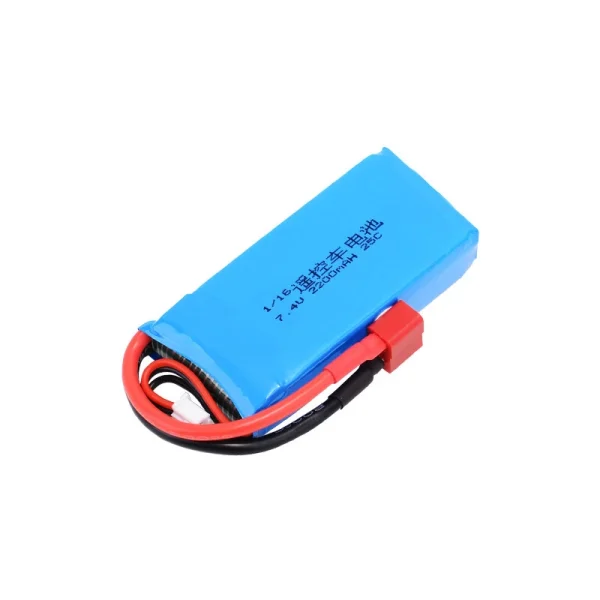 7.4V 2200mAh 25C 2S LiPo Battery T Deans Plug for Mjx 16210 16208 16207 1/16 MJX HYPER GO 14301 14302 Rc Car - Image 4