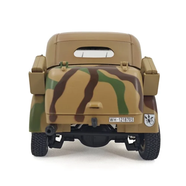 HG HG4-51 TRASPED 1/18 2.4G 4WD RC Car STEYR 1500A Command Vehicle LED Light Simulated Sound Smoke Crawler Off-Road Climbing Truck RTR Full Proportional Models Toys - Image 6