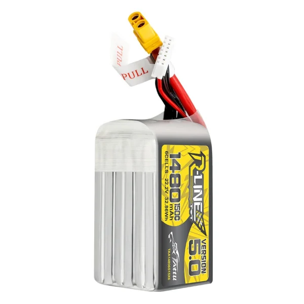 Tattu R-Line Version 5.0 1480mAh 6S 150C 22.2V Lipo Battery Pack With XT60 Plug for SpeedyBee Master 5 V2 DarwinFPV CineApe35 6S iFlight Nazgul XL5 ECO 6S Nazgul DC5 ECO DJI O3 HD 6S RC Drone FPV Racing - Image 4