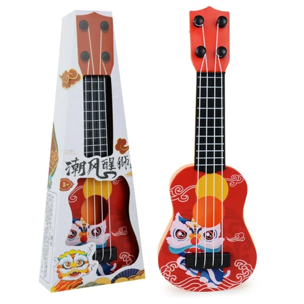 4 Strings Mini Classical Guitar Ukulele Model Early Education Musical Instruments for Kids Beginners Toy - Image 4