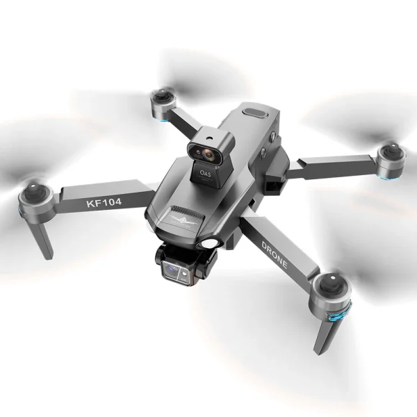 KFPLAN KF104 MAX GPS 6KM 5G Repeater Digital FPV with 4K HD Camera 3-Axis EIS Gimbal Obstacle Avoidance Built-in Airdropper Touchable LCD Screen Controller Brushless Foldable RC Drone Quadcopter RTF - Image 6