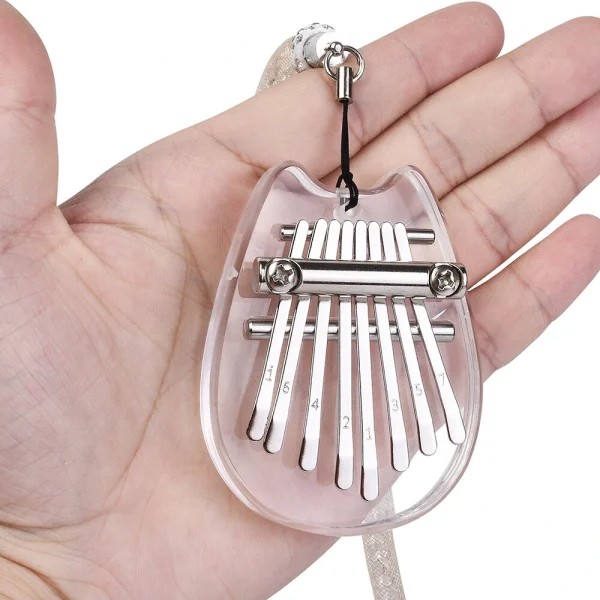 Muspor Portable Thumb Piano Crystal Mini Kalimba Instrument 8 Keys Mini Thumb Piano Musical Instrument For Beginner Music Accessories - Image 4