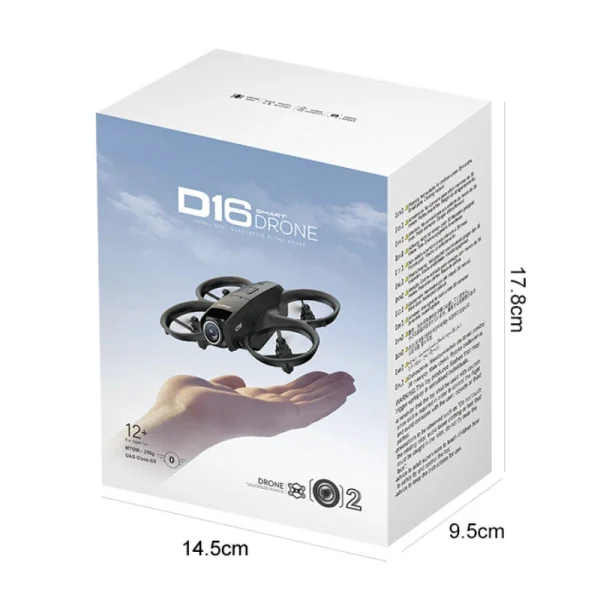 PJC D16 WiFi FPV with Dual Camera 180 Electrically Adjustable Optical Flow Hover Automatic Obstacle Avoidance Circle Protection Kids Gifts 2.4G 4CH 6-Axis Remote Control RC Toys Drone Quadcopter RTF - Image 9