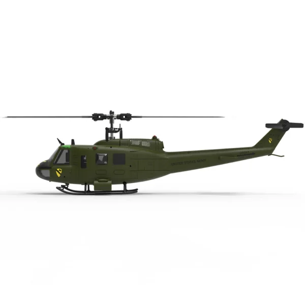 Eachine E190 1:34 UH-1 HUEY Scale 2.4G 6CH Altitude Hold Optical Flow Positioning Dual Brushless Motor RC Helicopter - Image 3