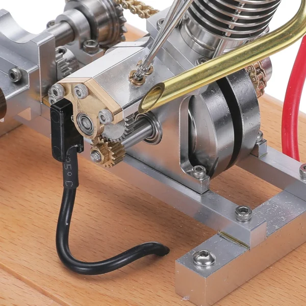Banggood H09 Mini Hoglet CNC Single Cylinder Engine Metal Model Kids Children Science Discovery Toys - Image 7