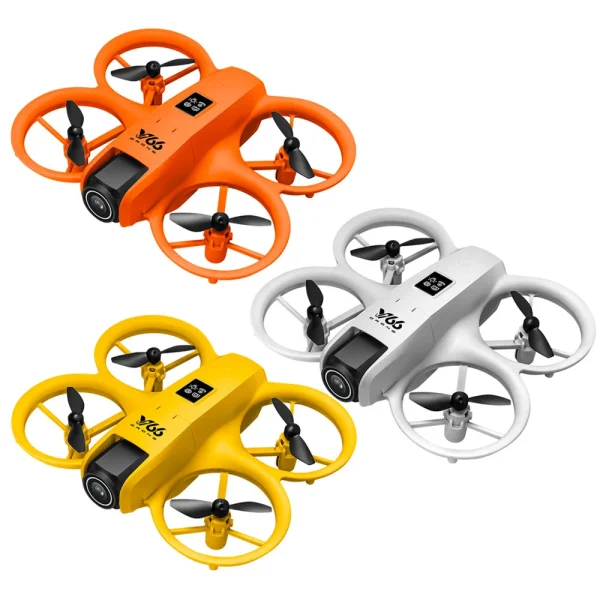 YCRC V66 WiFi FPV with Dual Camera 180 Electrically Adjustable Optical Flow Hover Automatic Obstacle Avoidance LED Light Circle Protection Kids Gifts 2.4G 4CH 6-Axis Remote Control RC Toys Drone Quadcopter RTF - Image 4