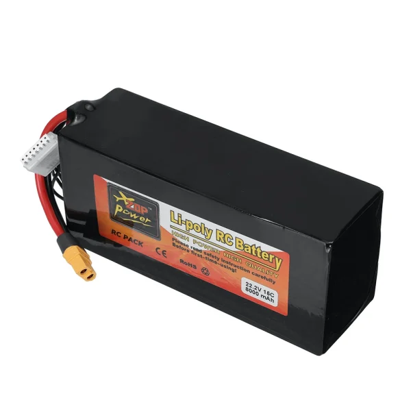 ZOP Power 22.2V 8000mAh 6S Li-ion Battery XT60 Plug for iFlight XL10 V6 Chimera7 Pro V2 - Image 3