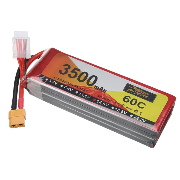 ZOP POWER 14.8V 3500mAh 60C 4S LiPo Battery XT60 Plug for RC Drone - Image 3