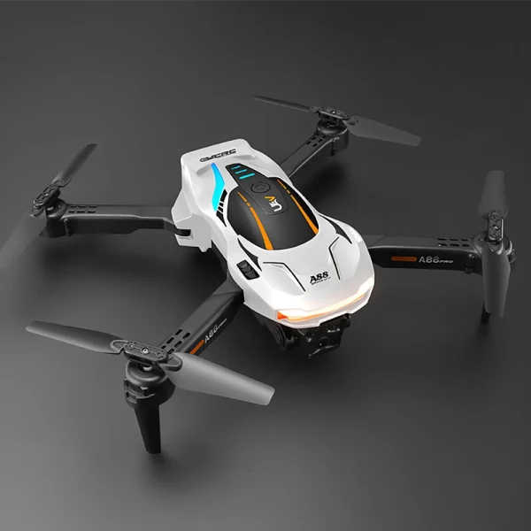 YCRC A88 PRO WiFi FPV with 3 HD Lens Optical Flow Positioning Cool Gradient Lighting Foldable RC Drone Quadcopter RTF - Image 3