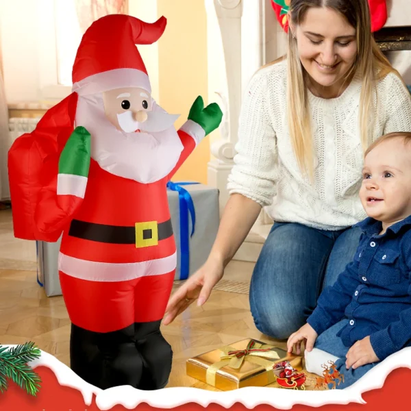 D020 2.4G RC Car Santa Claus Merry Christmas Electric Remote Control One Key Inflatable Sound Music 360 Turning Rechargeable Vehicles Models Toys - Image 9
