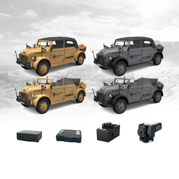 HG HG4-51 TRASPED 1/18 2.4G 4WD RC Car STEYR 1500A Command Vehicle LED Light Simulated Sound Smoke Crawler Off-Road Climbing Truck RTR Full Proportional Models Toys - Image 2
