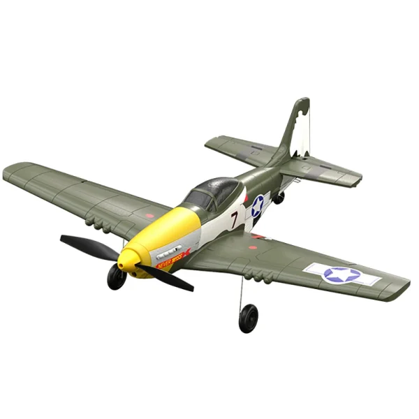 HW W551 Flight P51 Mustang 2.4GHz 4CH 410mm Wingspan 6-Axis Gyro One Key Aerobatics EPP Mini RC Airplane RTF for Beginner - Image 3