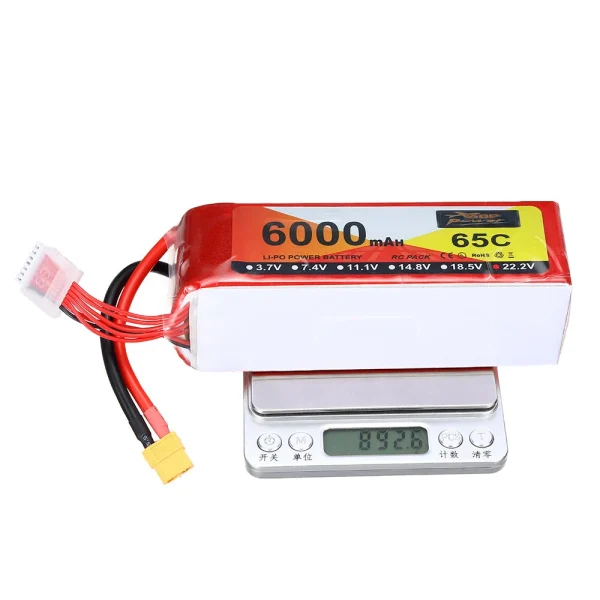 ZOP Power 22.2V 6000mAh 65C 6S LiPo Battery XT60 Plug for RC Drone - Image 9