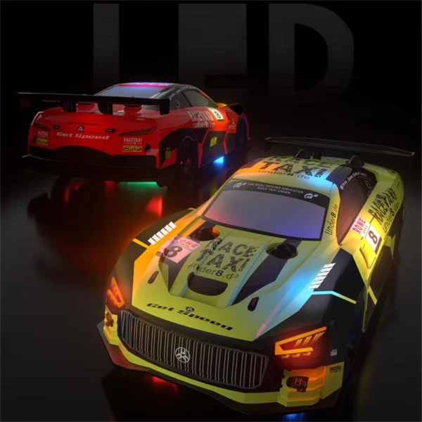 JJRC Q165 1/18 2.4G 4WD Dual Motor with LED Lights Super GT Sport Racing Drift RC Car RC Vehicles Model RTR Child Toys - Image 3