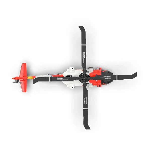 YXZNRC F09-S 2.4G 6CH 6-Axis Gyro GPS Optical Flow Positioning 5.8G FPV Camera Dual Brushless Motor 1:47 Scale Flybarless RC Helicopter RTF - Image 8