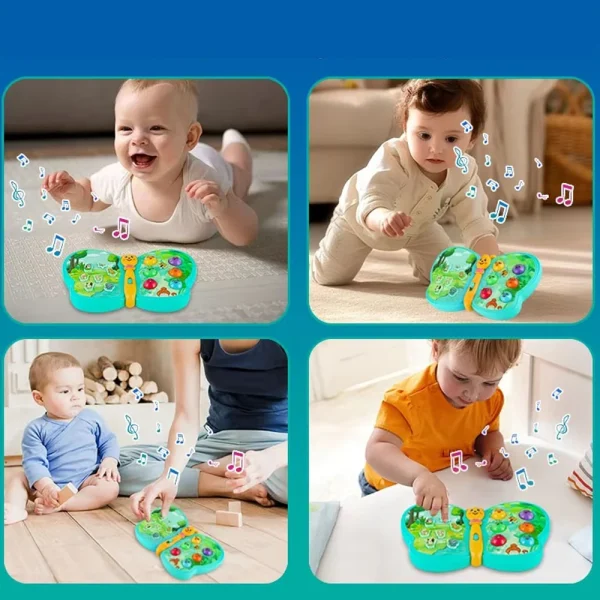 Multifunctional Electric Interactive Musical Moth Toddlers Baby Educational Sound and Light Children's Early Education Toy - Image 4