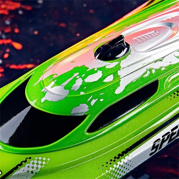 HXJRC HJ820 2.4G RC Boat Capsized Reset High Speed  LED Light Speedboat Waterproof 25km/h Electric Racing Vehicles Models Lakes Pools Remote Control Toys - Image 6
