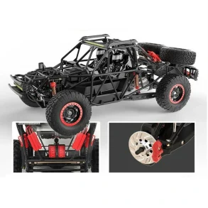 UDIRC 1002 1002SE V2 RTR 1/10 2.4G 4WD 60km/h RC Car Brushless Short Course Truck LED Light Gyro All Terrain Desert Off Road Truck Vehicles Models Toys