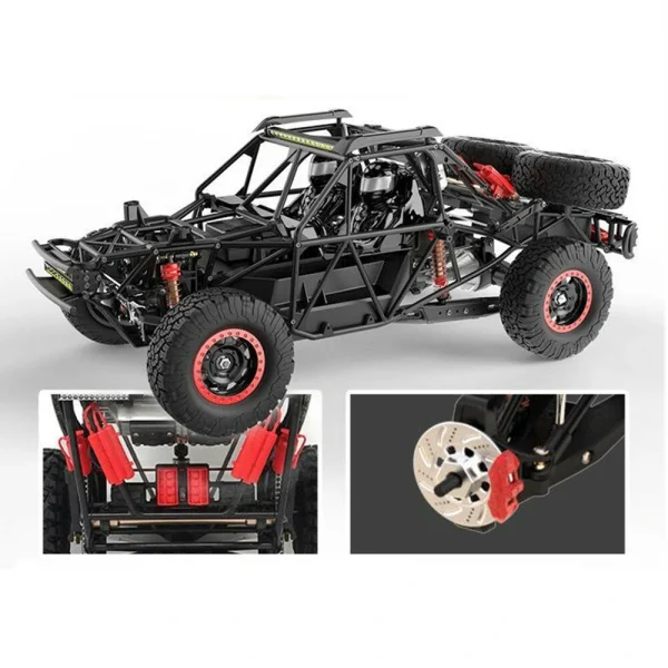 UDIRC 1002 1002SE V2 RTR 1/10 2.4G 4WD 60km/h RC Car Brushless Short Course Truck LED Light Gyro All Terrain Desert Off Road Truck Vehicles Models Toys