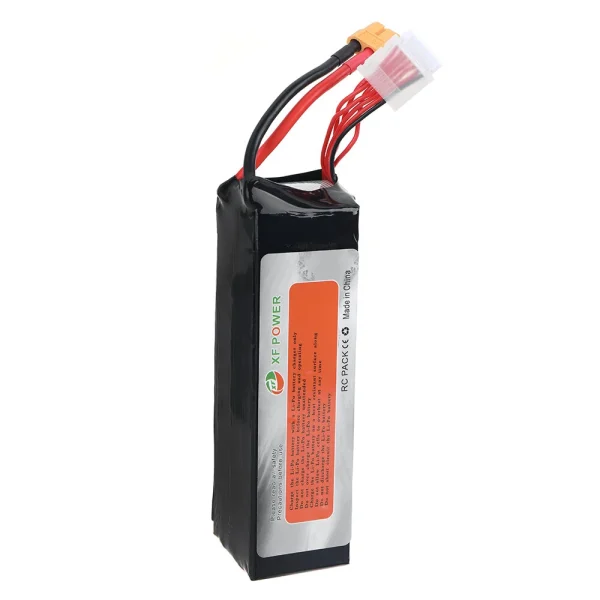XF POWER 22.2V 5000mAh 100C 6S LiPo Battery XT60 Plug with T Deans Plug for RC Drone - Image 5