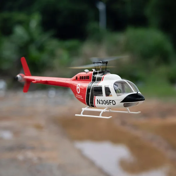FLY WING Bell 206 V3  470 CLASS RC Helicopter With H1 Flight Controller GPS PNP / RTF - Image 4