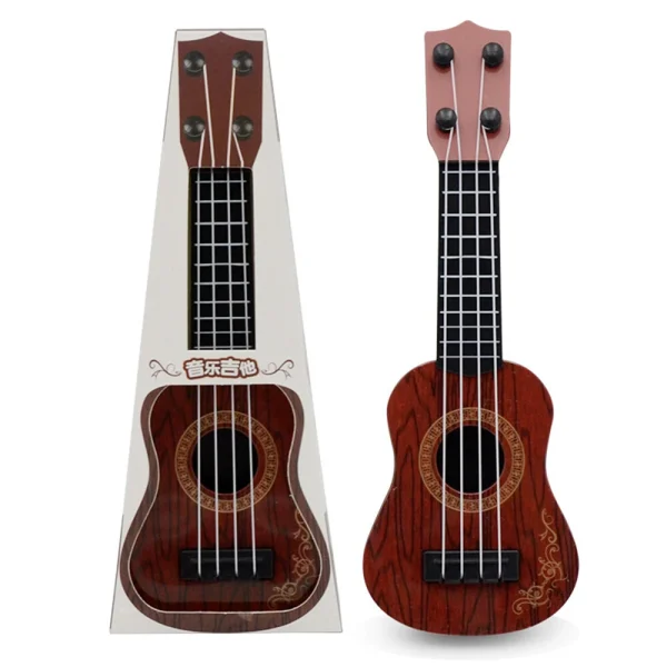 4 Strings Mini Classical Guitar Ukulele Model Early Education Musical Instruments for Kids Beginners Toy - Image 3