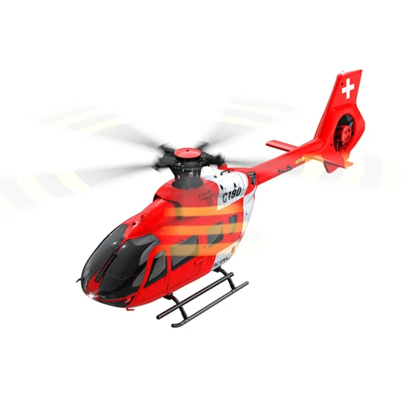 RC ERA C190 1:30 H145 Scale 2.4G 6CH  6-Axis Gyro Optical Flow Localization Altitude Hold Flybarless RC Helicopter RTF - Image 8