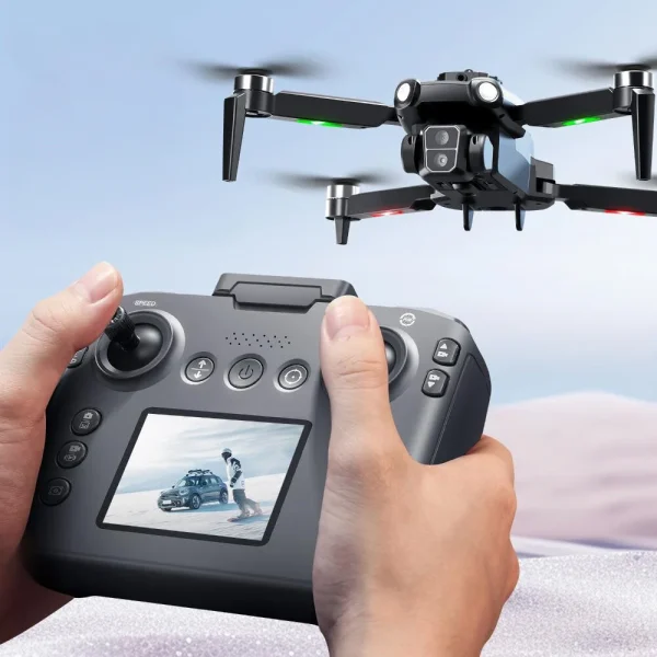 YLR/C S119 WiFi FPV with LCD Screen Controller HD Dual Camera Servo Gimbal 360 Obstacle Avoidance Brushless Foldable RC Drone Quadcopter RTF - Image 4