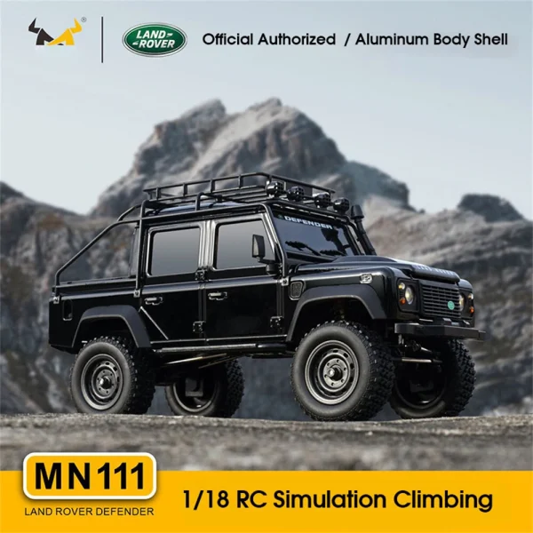 MNRC MN111 DIY KIT 1/18 4X4 RC Car LED Light Climbing Rock Crawler Off-Road Truck Portal Axle Alloy Shell Toys Classic Vehicles Models - Image 8
