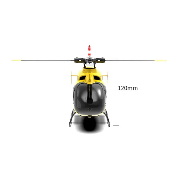 YXZNRC F06 2.4G 6CH 1:36 EC135 Scale Yellow Fuselage Flybarless RC Helicopter RTF - Image 6