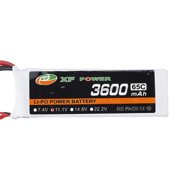 XF POWER 11.1V 3600mAh 65C 3S Lipo Battery T Plug for RC Car - Image 10
