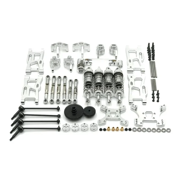 Metal Upgrade Parts WLtoys 144001 144010 124017 124019 Rlaarlo 1/14 1/12 AM X12 RC Car Shock Tower Arm Rod Kits - Image 5