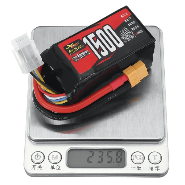 ZOP Power 6S 22.2V 1500mAh 120/240C 33.3Wh LiPo Battery XT60 Plug for SpeedyBee Master 5 Geprc Cinelog35 Analog - Image 8