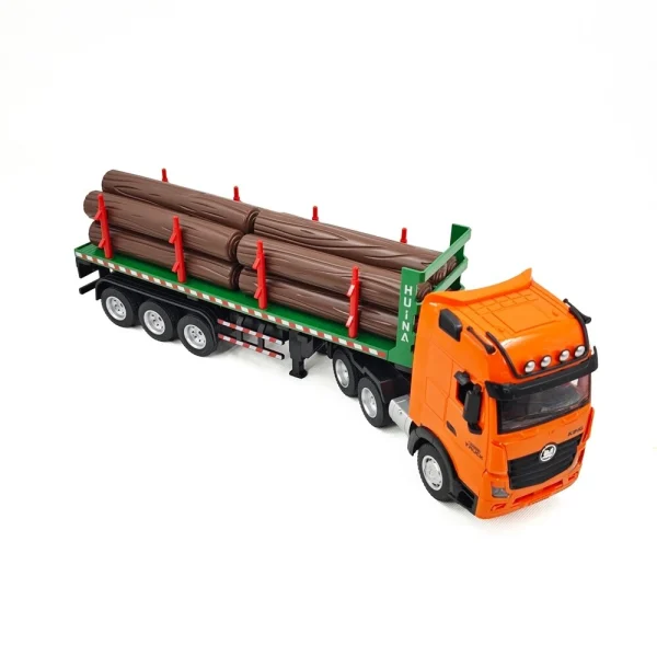 HuiNa Toys 1313 1/18 2.4G 9CH RC Car Woods Trasport Truck Wireless Remote Control LED Light Sound 270 Rotation High-Side Engineering Vehicles Models Toys - Image 2