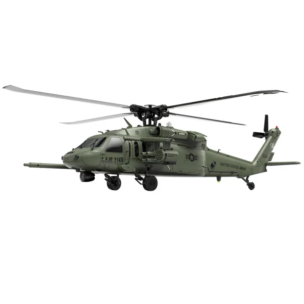 Eachine E200S UH-60 2.4G 6CH 6-Axis Gyro Dual Brushless Motor 1:47 Scale Flybarless RC Helicopter BNF / RTF - Image 2