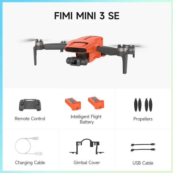 FIMI MINI 3 SE SoLink 9KM FPV With 4K 30fps Camera 3-axis Mechanical Gimbal 29mins Flight Time Visual Tracking 250g Ultralight Foldable RC Drone Quadcopter RTF - Image 4