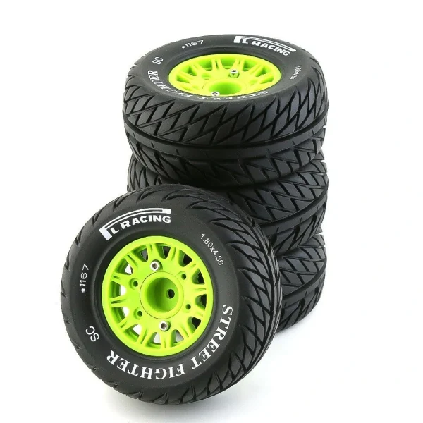 4PCS Upgraded Tires Wheels 12mm Hex Off-Road Short Course Truck 144010 124019 144001 1/10 1/12 1/14 RC Car Vehicles Model Spare Parts