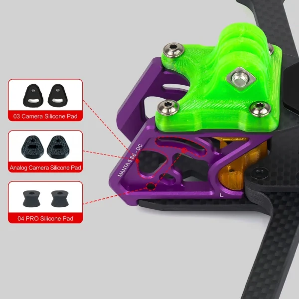 Axisflying Manta 5 SE DC 226mm Wheelbase 5 Inch 6S Frame Kit for RC DJI O4 PRO FPV Racing Drone - Image 4